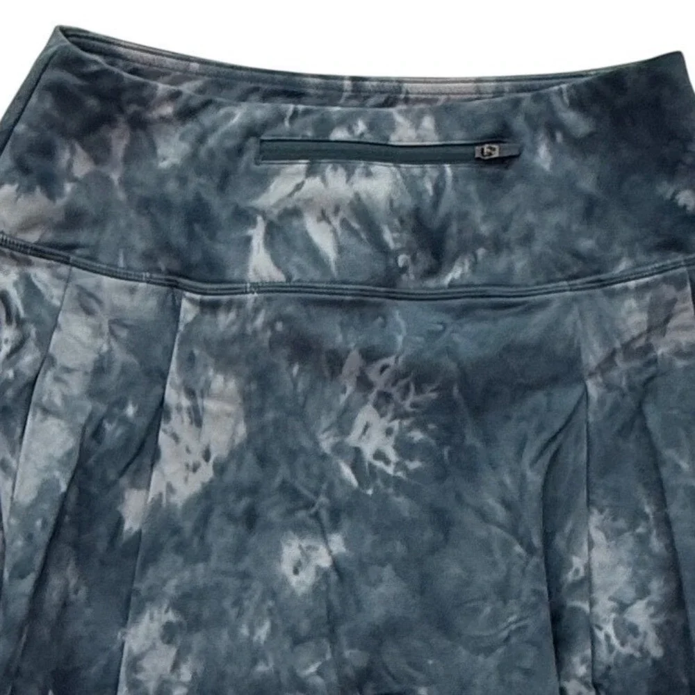 Soothfeel Skort Women S Blue Tie Dye Pleated Athletic Tennis Golf Skirt‎ Pocket